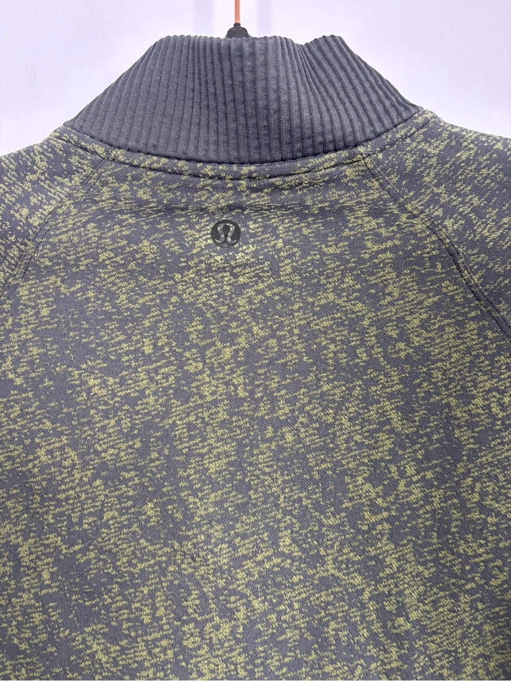 lululemon athletica Rest Less Olive and Black Athletic Half-Zip Sweater - Picture 7 of 7